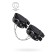 Shackles of Pecado BDSM, with two straps, genuine leather, black