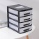 Mini-code 4 sectional, black/transparent color