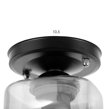 Lamp 91316/1 E27 40W Black 12x12x18 cm BayerLux-6