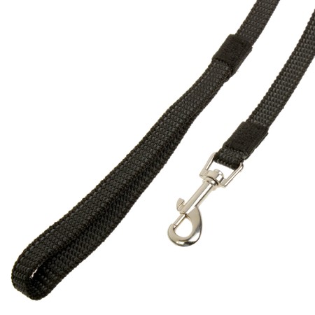 Kaponnoye zononic leash with double latex thread, 2 m x 1.5 cm, black-1