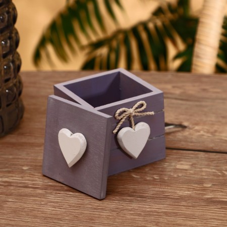 Casket "With Love" MDF 8.5x8.5x8 cm-2