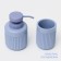 Bathroom set, 2 items (dispenser, glass)