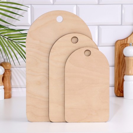 Set of cutting boards "Oval" 3 pcs-1