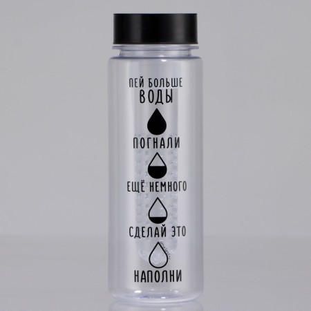 Water bottle "Drink more water", 500 ml-1