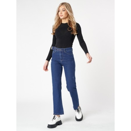 Women's jeans, size 44, blue color-3