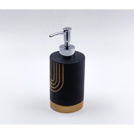 Joy Home liquid soap dispenser, Polyurez, Anthracite with gold