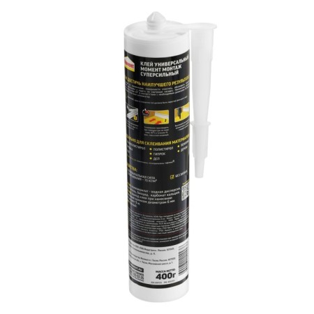 Liquid nails "Moment" Installation, Super Super Superior MV-70, white color, 400 g-1