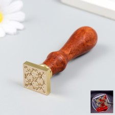 Printing for wax with a wooden handle 
