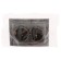 Rosette "Elect" RS 16-238-hour, 16 A, 250 V, double, hidden, with salary, black under silver