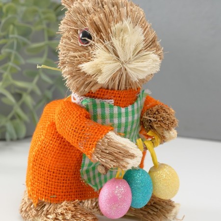 Souvenir "Bunny with three Easter testicles" 12x9.5x19.5 cm-4