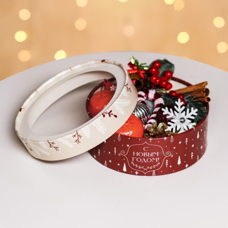 Box for Makarun Tubus with the Dance "Round Tree" 18 x 18 x 6 cm-7