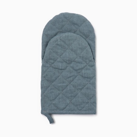 Set of kitchen. Ethel Eco Turquoise: mittens 15x28cm, 6x19cm sever-2