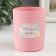 Bank for suppositories "Live bright" 220 ml pink, matte 7x7x8.4 cm