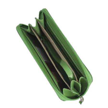 Women's wallet, lightning, color green fleet-2