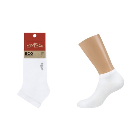 Women's socks shortened Omsa Eco, size 35-38, Bianco color