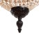 Ceiling light "Julius" brown/black 1x40W, E27, 37x37x70 cm