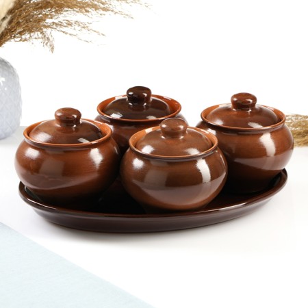 Set of pots "Gift" 4x0.5l / 34.5x24.5cm, epic
