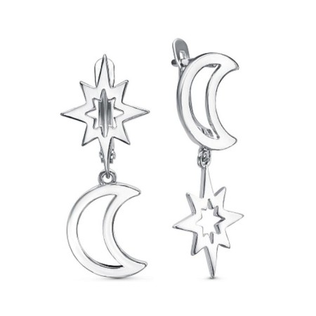 Earrings "Star Night", echoing