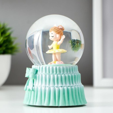 Souvenir Polystone Water Ball Light, Music "Baby Blerina" d = 8 cm mix 12x8.5x8.5 cm-7