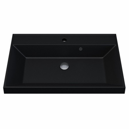 Sink uperwood Classic Quartz 70 cm, quartz, black matte, space-3