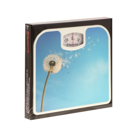 Floor scales Sakura SA-5000-10, mechanical, up to 130 kg, drawing "Dandelion"