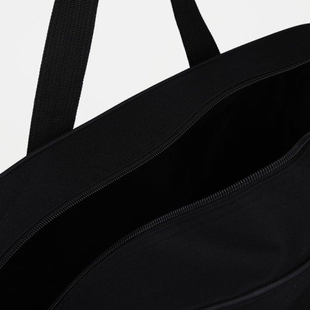 Road bag with lightning, external pocket, long belt, black color-2