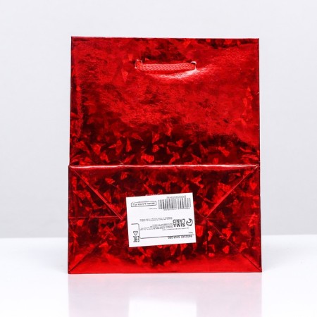 Gift, foil, "red" 14 x 11 x 5 cm-1