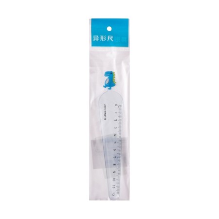 Plastic line 12 cm "dinosaurus", blue-3