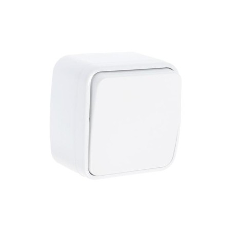 TDM switch "Cottage" folk, 10 A, IP20, 1 key, open, white