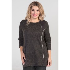 Women's tunic, size 54, black color