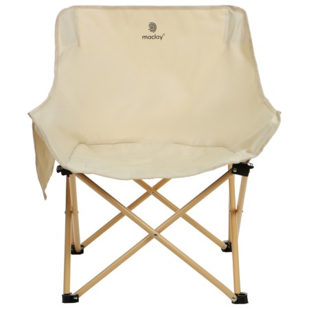 Folding chair 65 x 58 x 66 cm, up to 120 kg, beige color-6