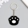 Acrylic key "Black paw" 4x4.5 cm