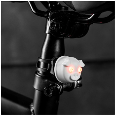 A set of bicycle lamps JY-339P, front and rear, white color-4
