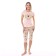 Women's home set (T -shirt/Bridges), peach color, size 50