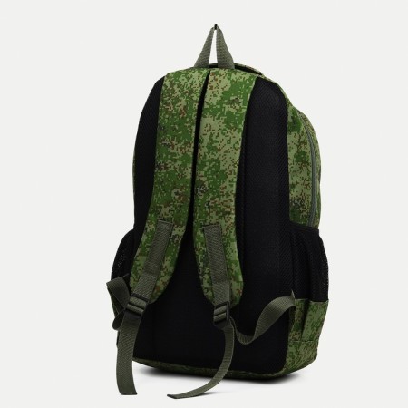 Male backpack, lightning department, 3 outer pockets, “ZFTS”, camouflage color/hack-1