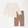 Set: T -shirt with DL. sleeve and pants crumb I am Dreamer, height 62-68 cm, beige