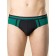 Men's panties, size 48, gray, black, 2 pcs