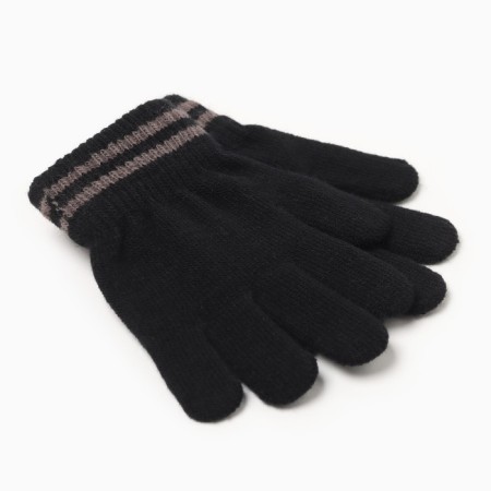 Children's gloves minku, black color, 13 cm