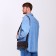 Male bag over the shoulder, artificial leather, brown color