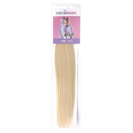 SIM-BRAIDS Kanecalon is monophonic, corrugated, 65 cm, 90 gr, color blond (#613)-2