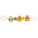 Stretching on the stroller/crib "Bunny, frog, bee", 3 toys, color mix, crush me