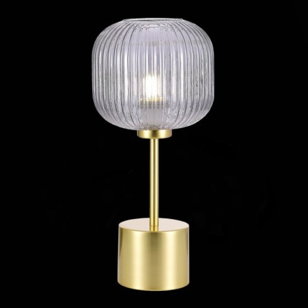 ST LUCE bedside lamp. SL1154.304.01. Gran. 1x60 watts, E27, 20x20x44 cm, brass color-1