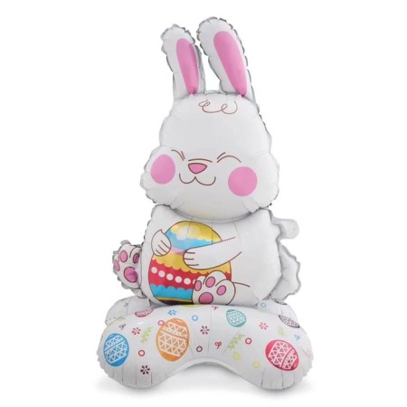 Foil ball 55 "Easter rabbit with an egg, under the air