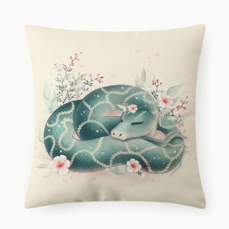Ethel Pill "Sleepy Snake" 40x40 cm, 100% p/e, velor