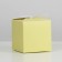 Gift folding box, packaging, "yellow", 12 x 12 x 12 cm
