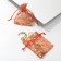 Gift bag "hearts" small, 7 × 9, red color with gold