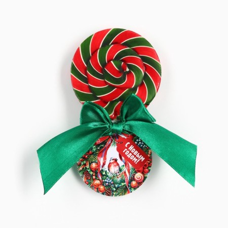Lollipop Toy Disk "Happy New Year" Taste Cherry 30 g