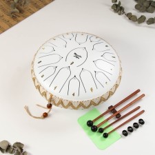 Musical instrument Glucophone Music Life, White, 15 petals, 33 cm
