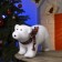 LED figure "Bear" 45 × 25 × 20 cm, phlock, AAX2 batteries (not in the kit), a glow of warm white