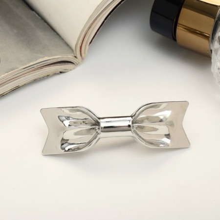 Liberty hair clip of Classic bow, 5.5 cm, silver